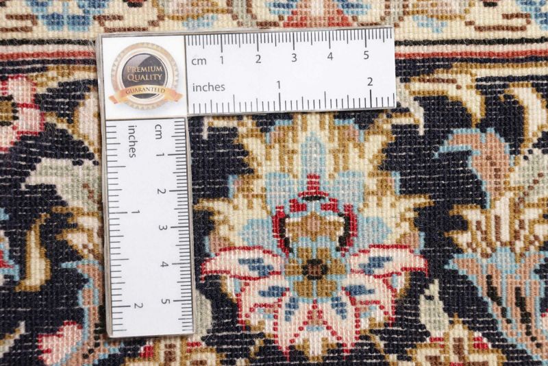 Isfahan Perserteppich 106 × 155 cm aus Wolle & Seide, handgeknüpft