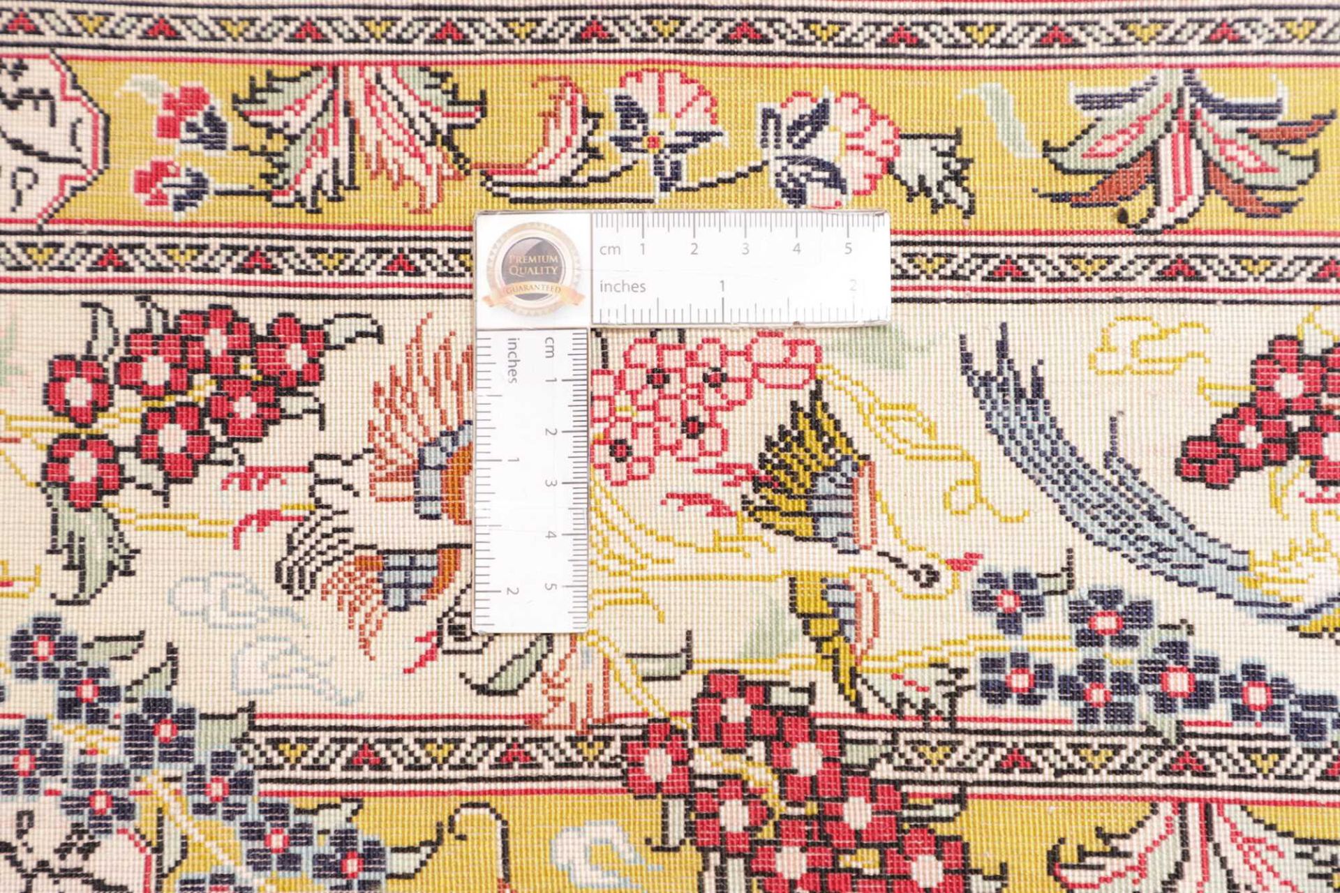 Ghom Perserteppich aus Iran, 101 × 150 cm
