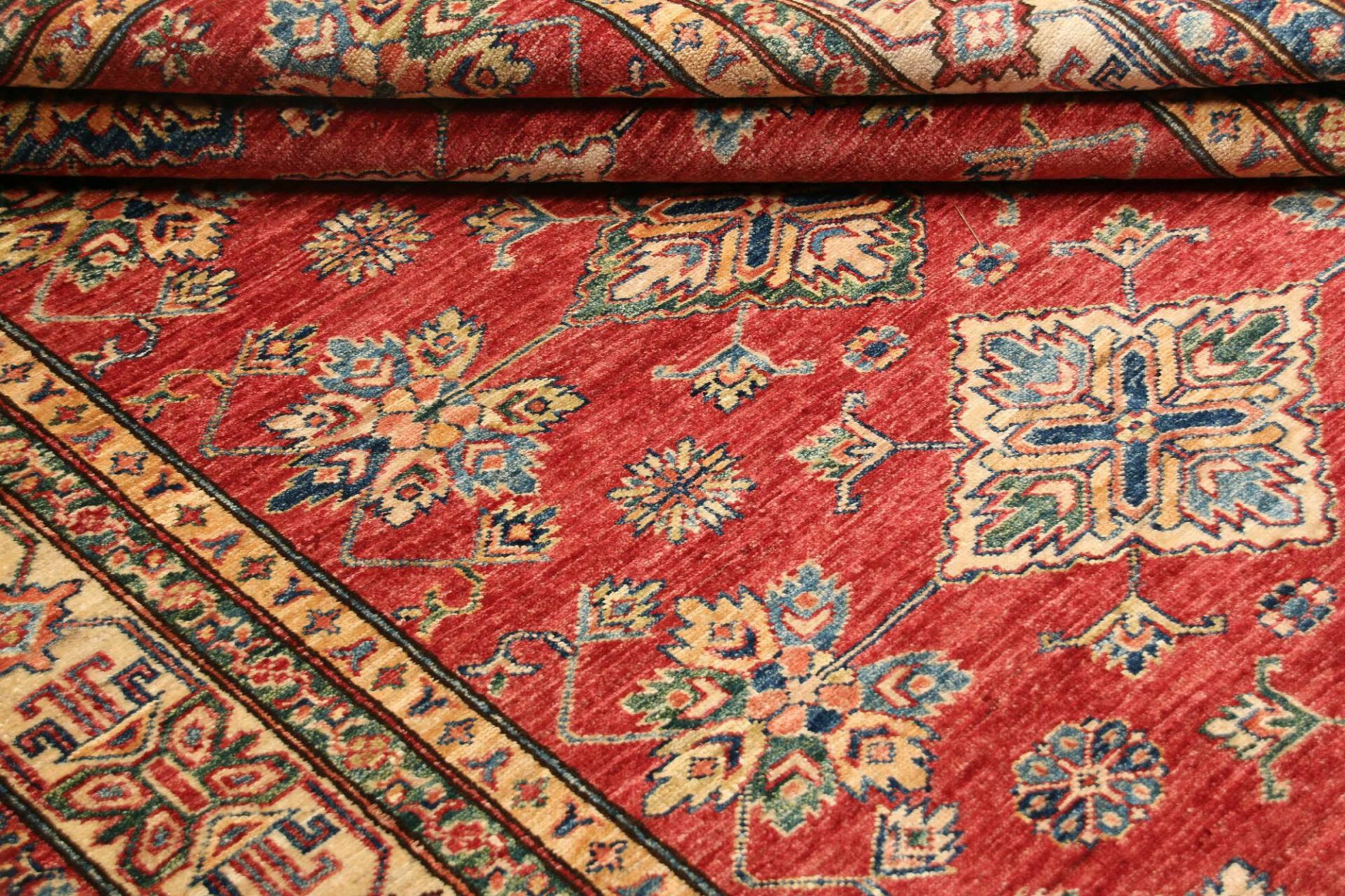 Kazak Orientteppich 152 × 204 cm aus Wolle, handgeknüpft