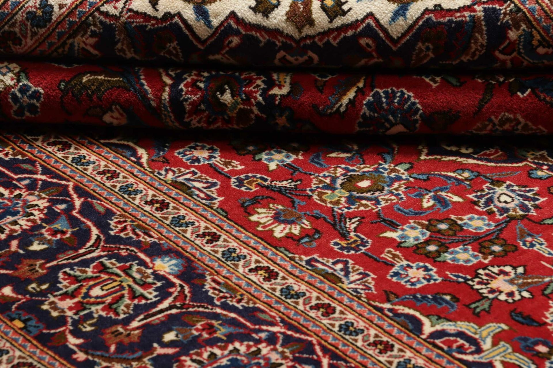 Handgeknüpfter Kashan Perserteppich 200 × 298 cm