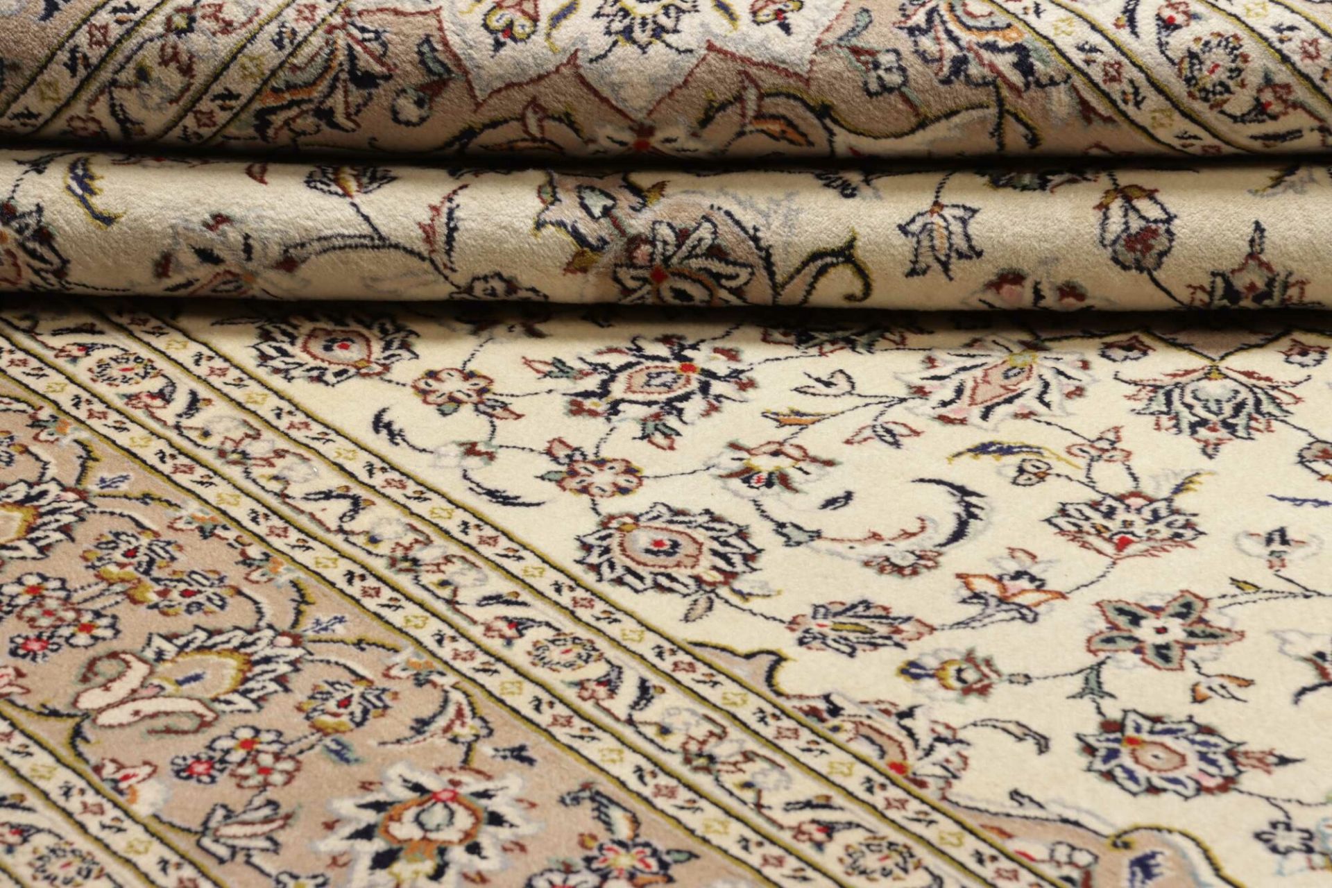 Handgeknüpfter Kashan Perserteppich, 200 × 290 cm, Wolle