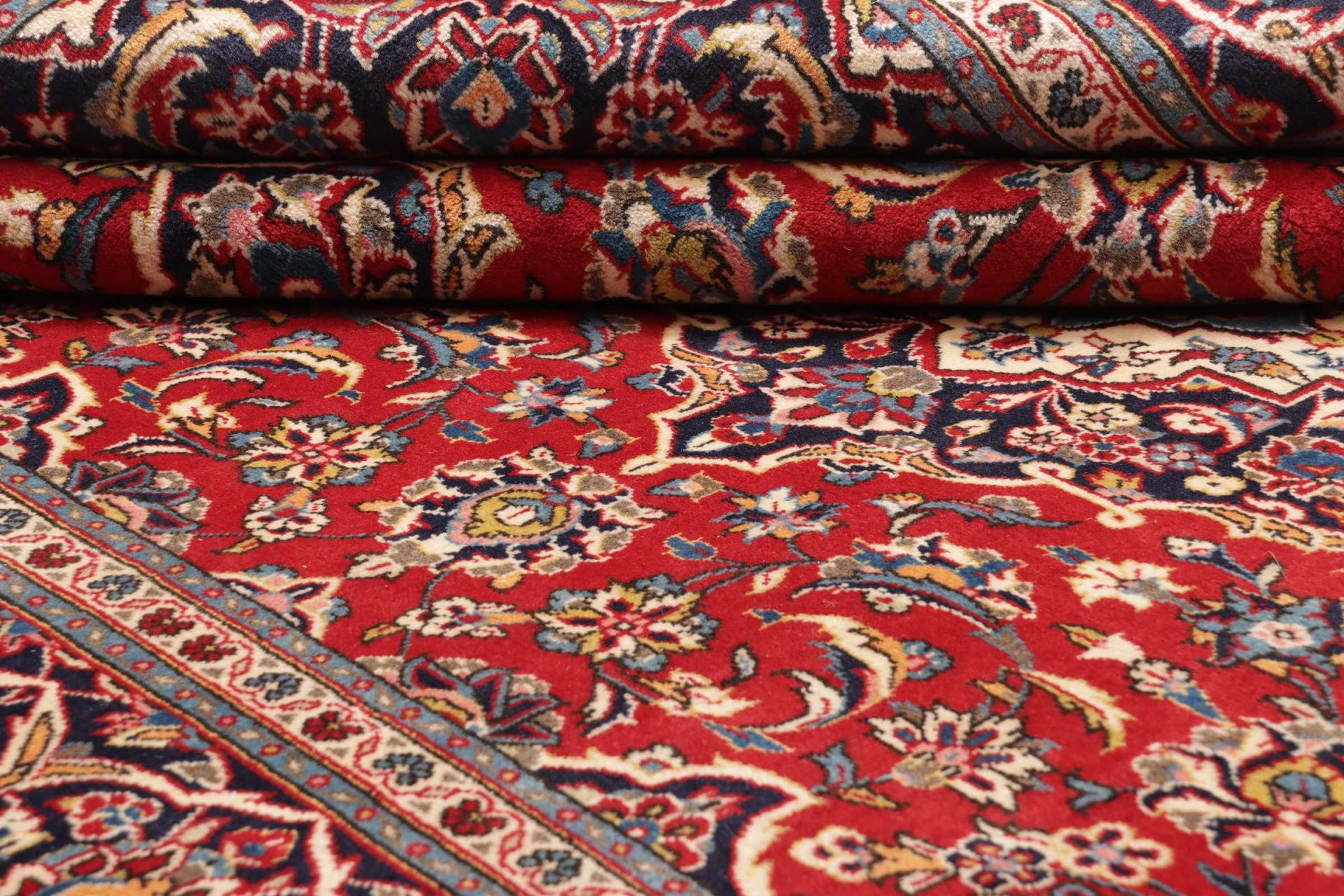 Handgeknüpfter Kashan Perserteppich 197 × 310 cm