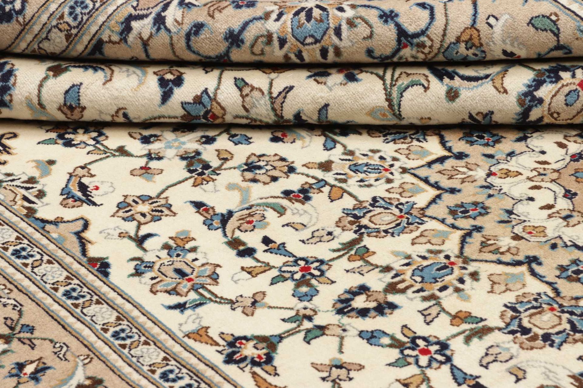 Kashan Perserteppich 201 × 306 cm aus Wolle, handgeknüpft