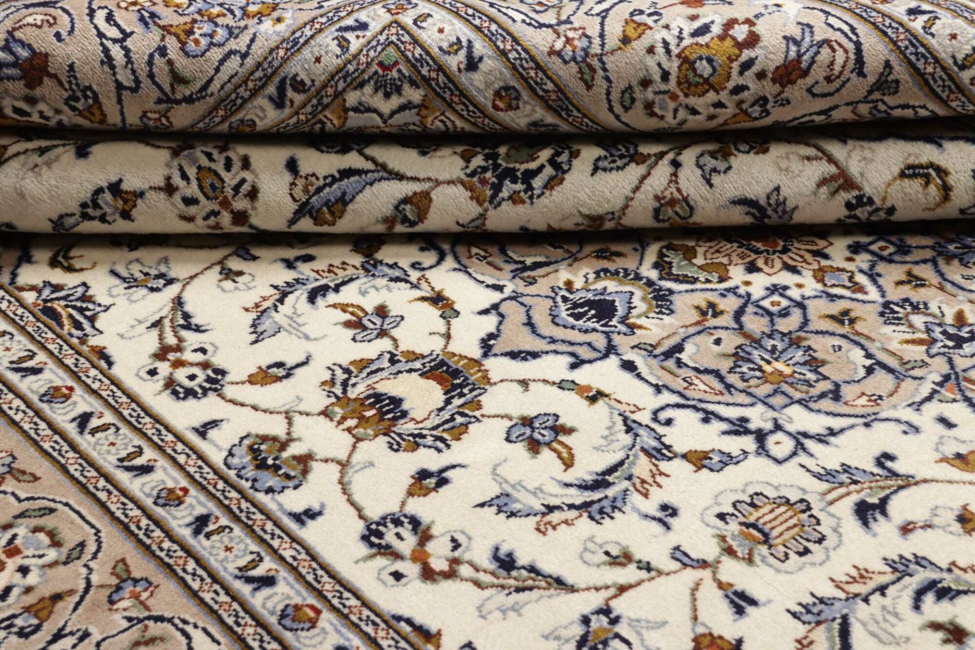 Kashan Perserteppich 206 × 320 cm aus Wolle, handgeknüpft