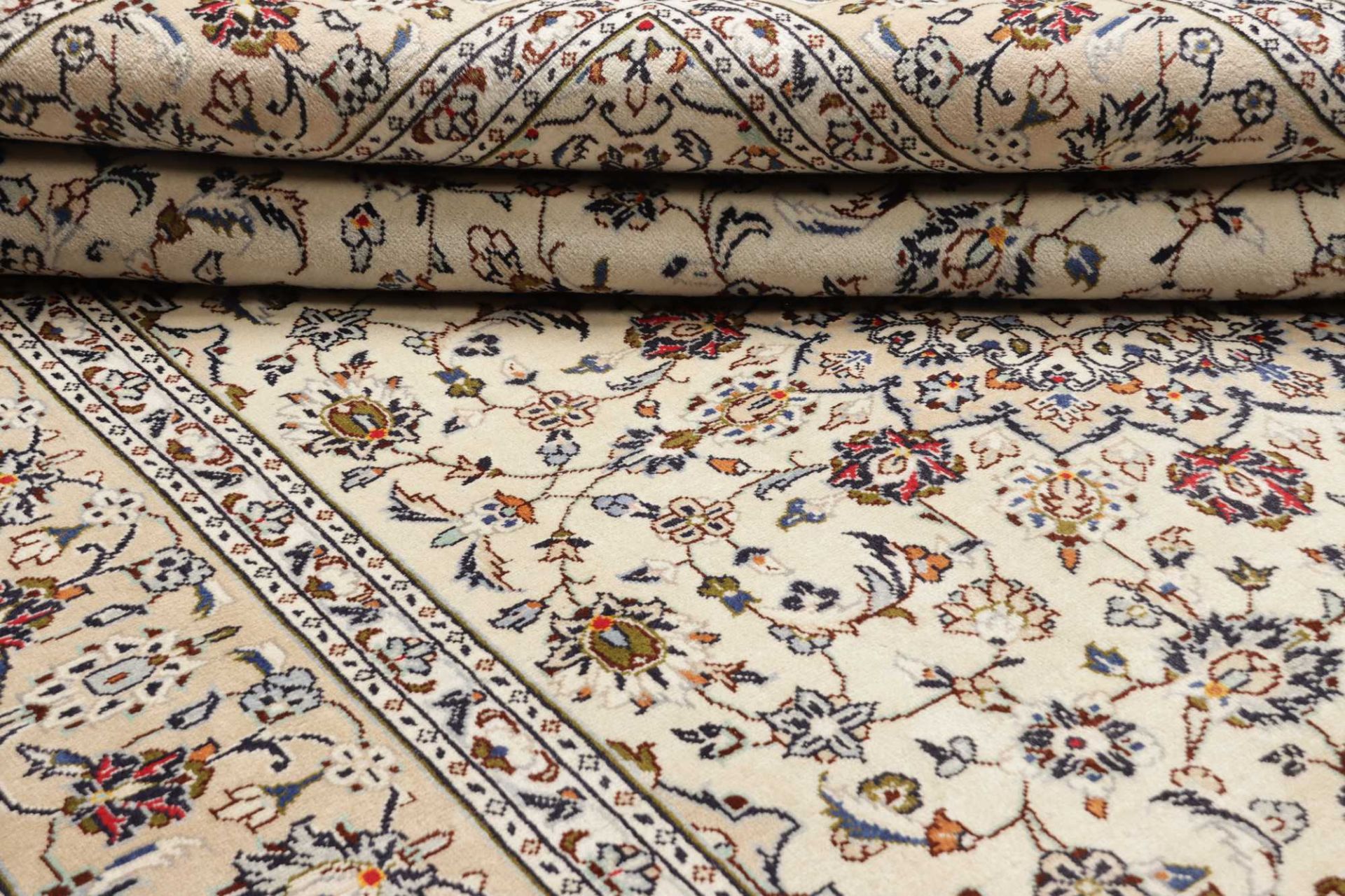 Kashan Perserteppich 203 × 300 cm aus Wolle, handgeknüpft