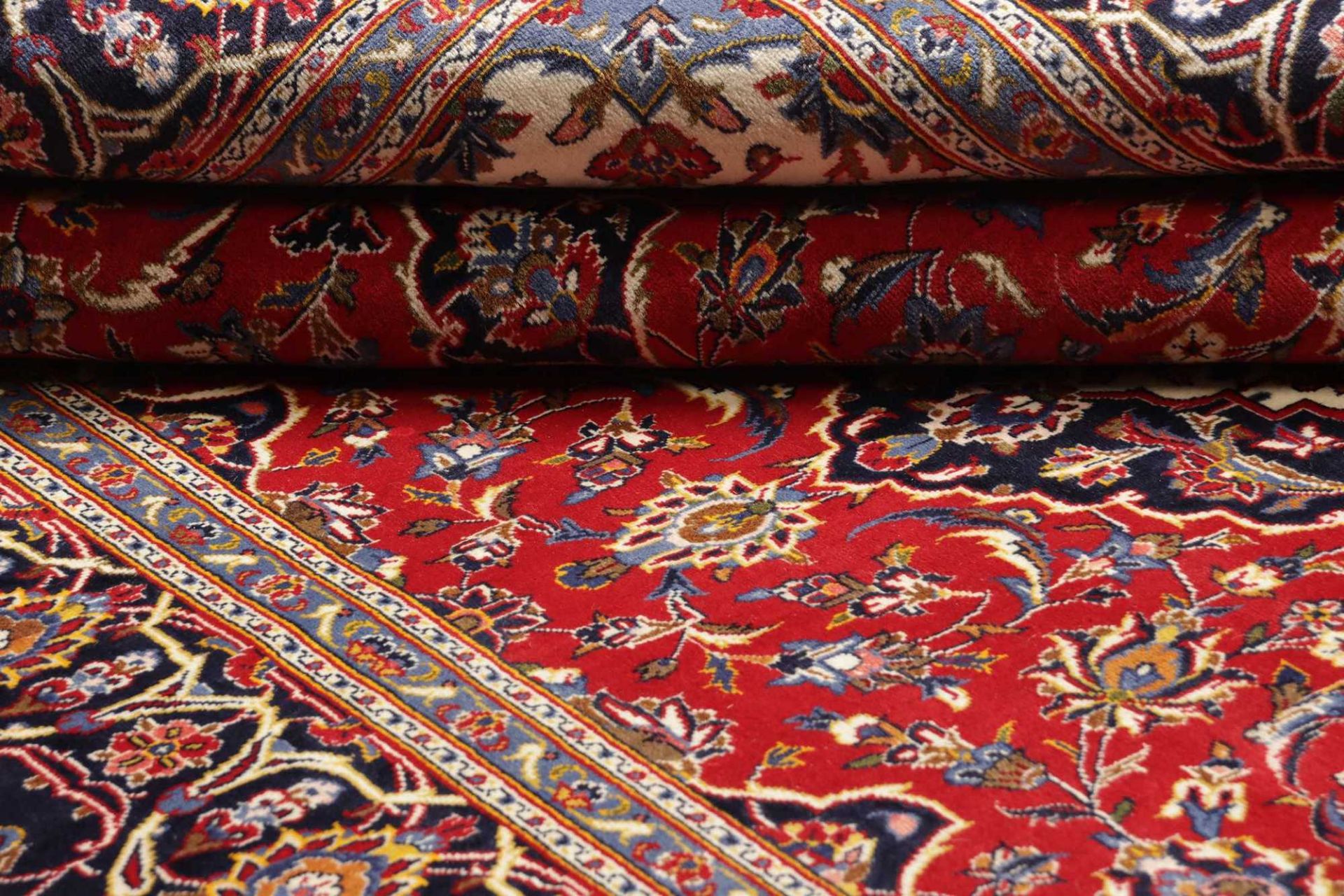 Kashan Perserteppich aus Iran, 206 × 293 cm