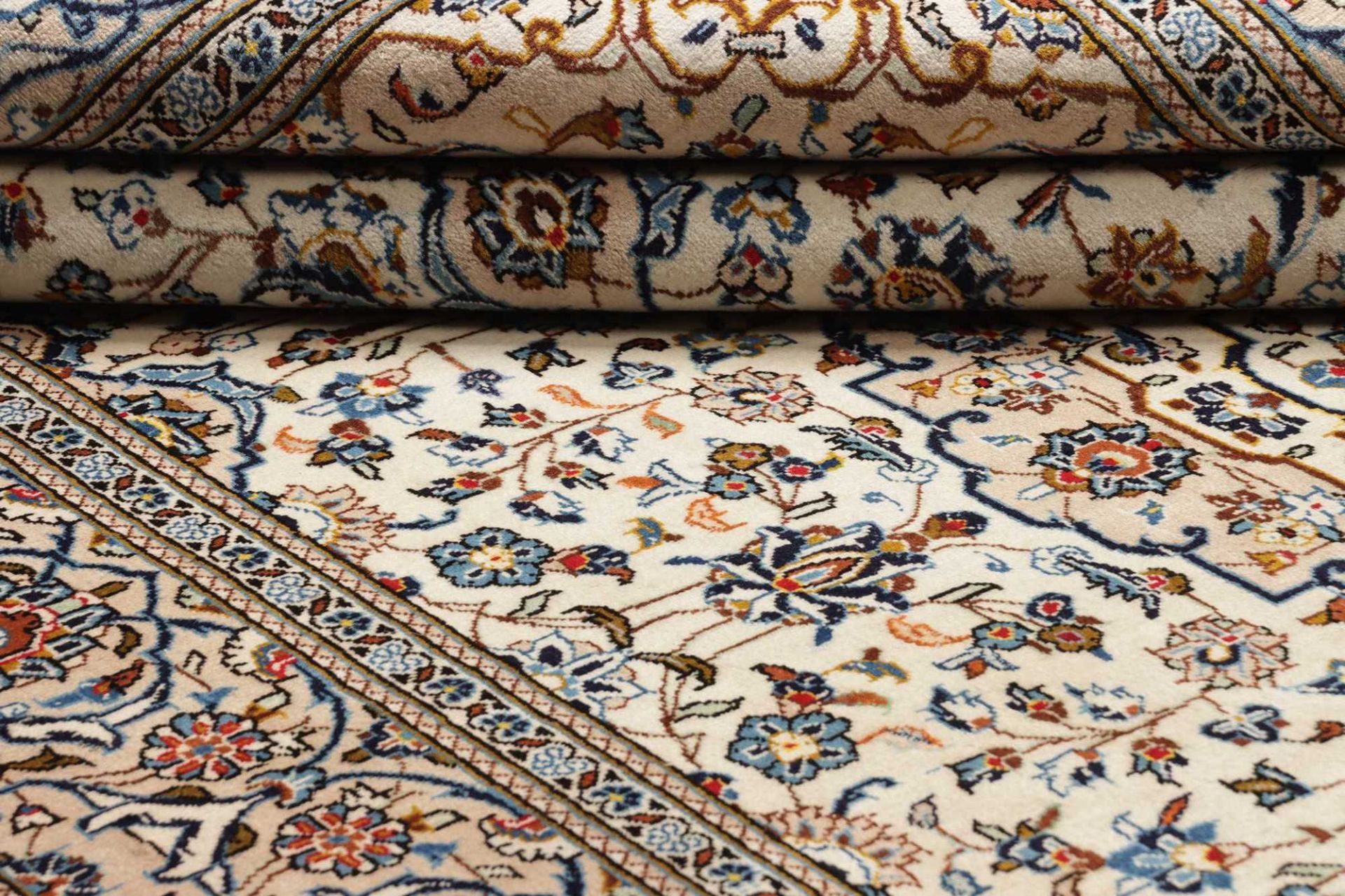 Handgeknüpfter Kashan Perserteppich 197 × 316 cm