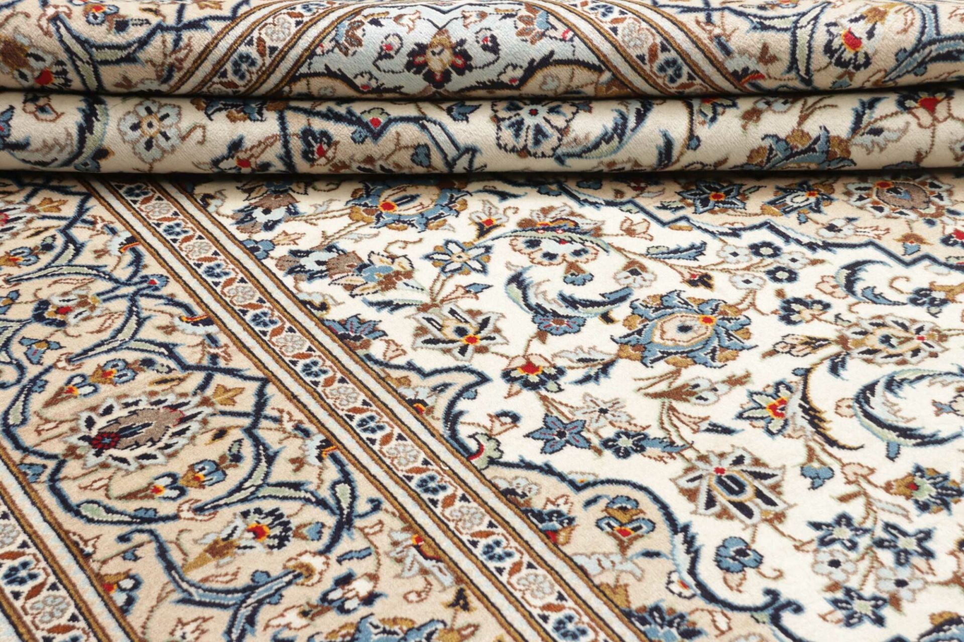 Kashan Perserteppich 203 × 296 cm aus Wolle, handgeknüpft
