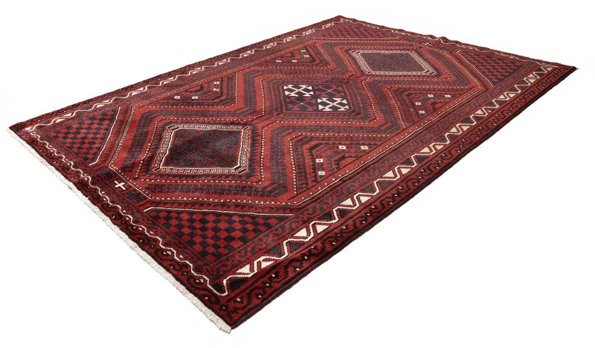 Loribaft Perserteppich 223 × 307 cm aus Wolle, handgeknüpft