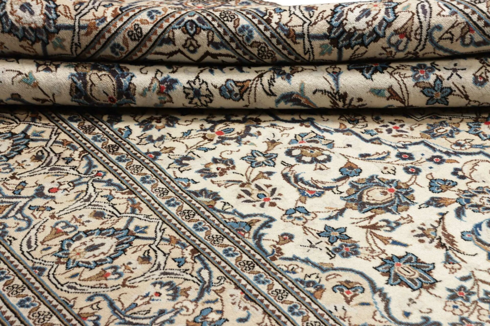 Kashan Perserteppich 207 × 298 cm aus Wolle, handgeknüpft