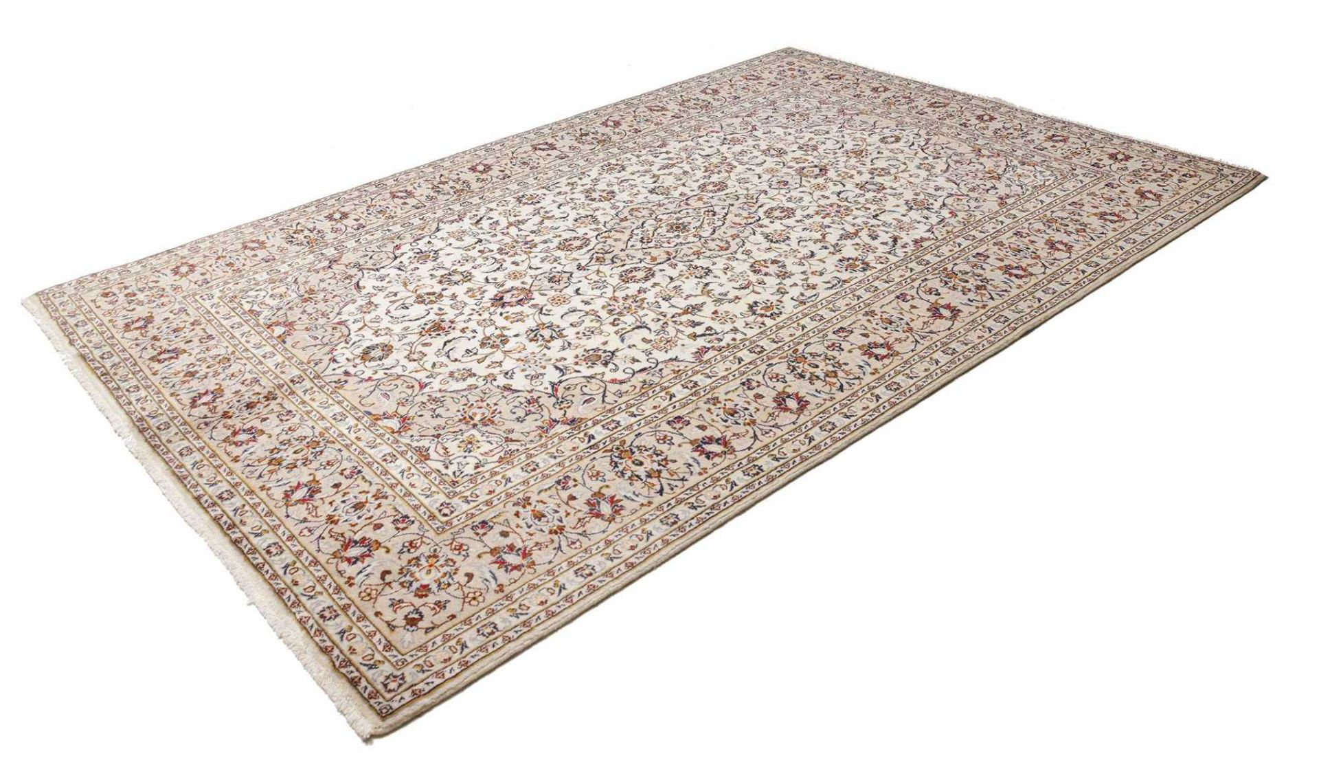Handgeknüpfter Kashan Perserteppich 203 × 305 cm