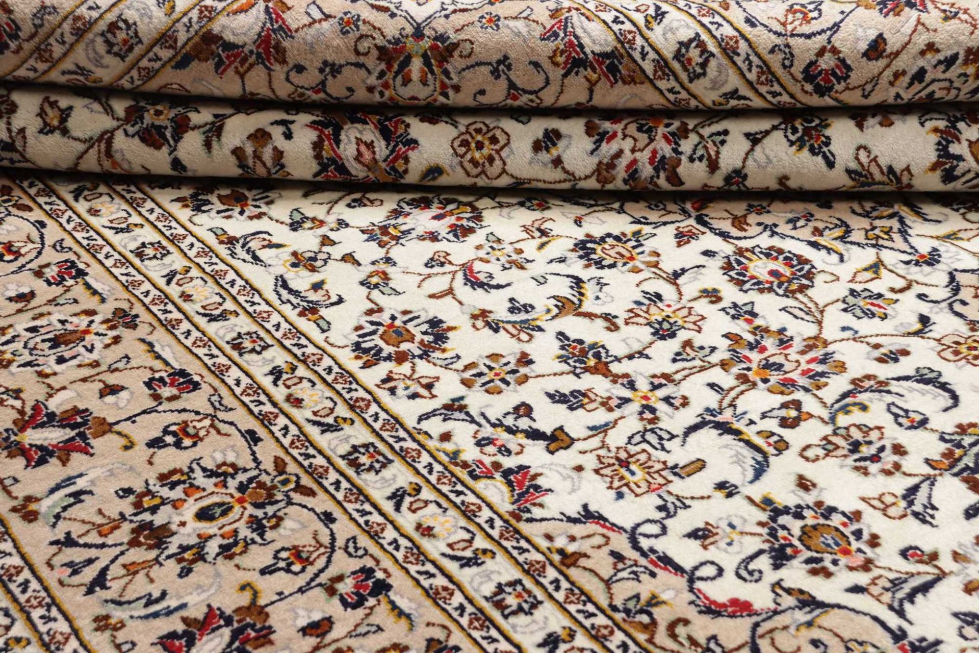 Handgeknüpfter Kashan Perserteppich 203 × 305 cm
