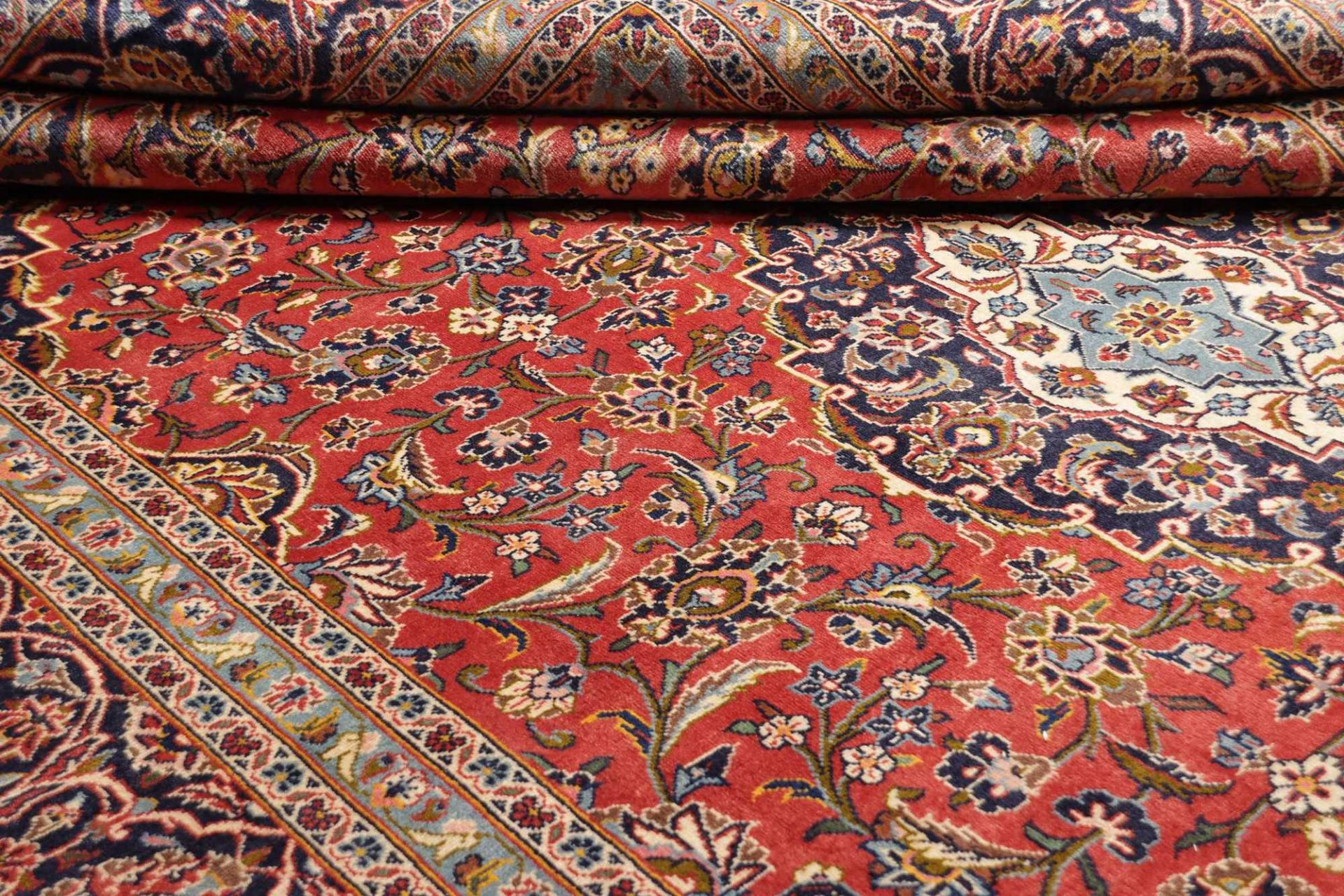 Kashan Perserteppich aus Iran, 256 × 368 cm