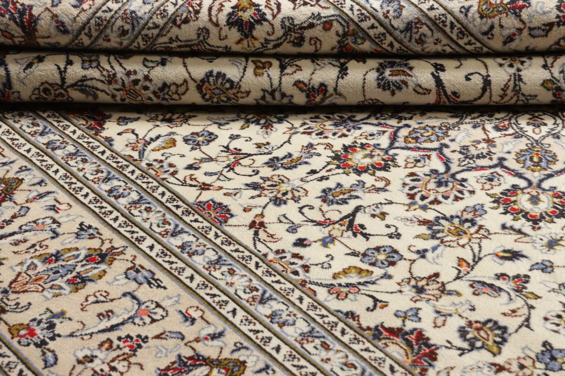 Handgeknüpfter Kashan Perserteppich, 247 × 363 cm, Wolle