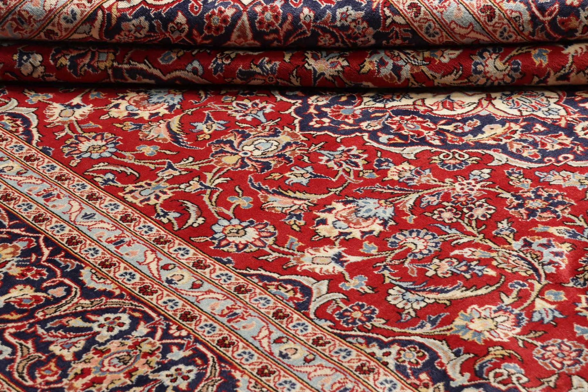 Kashan Perserteppich aus Iran, 251 × 350 cm