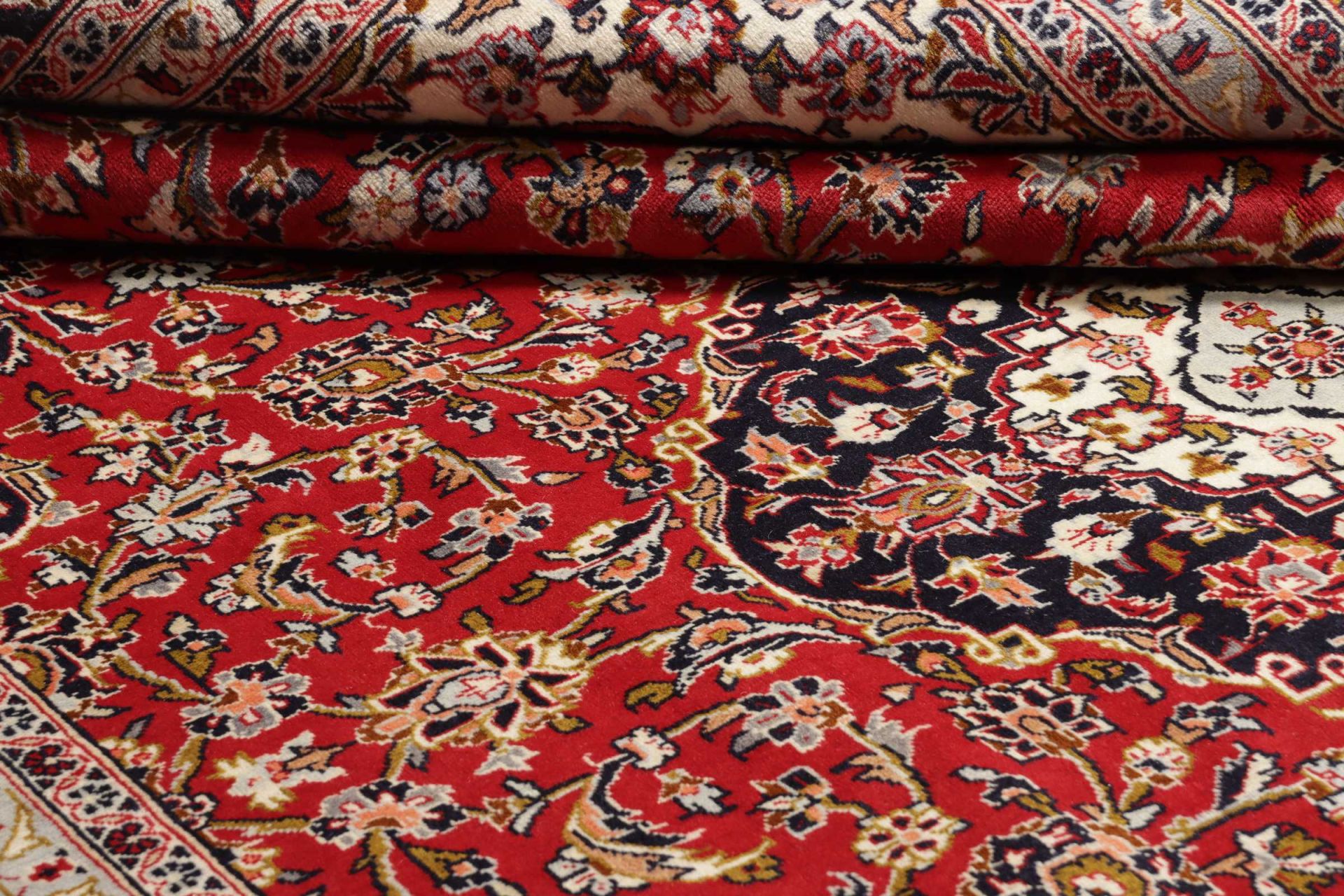 Kashan Perserteppich aus Iran, 258 × 364 cm