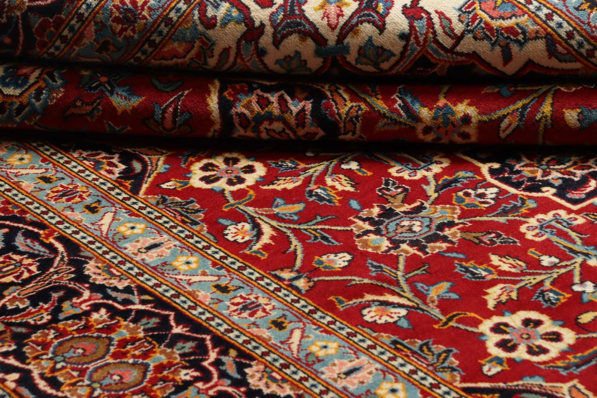 Handgeknüpfter Kashan Perserteppich 230 × 334 cm