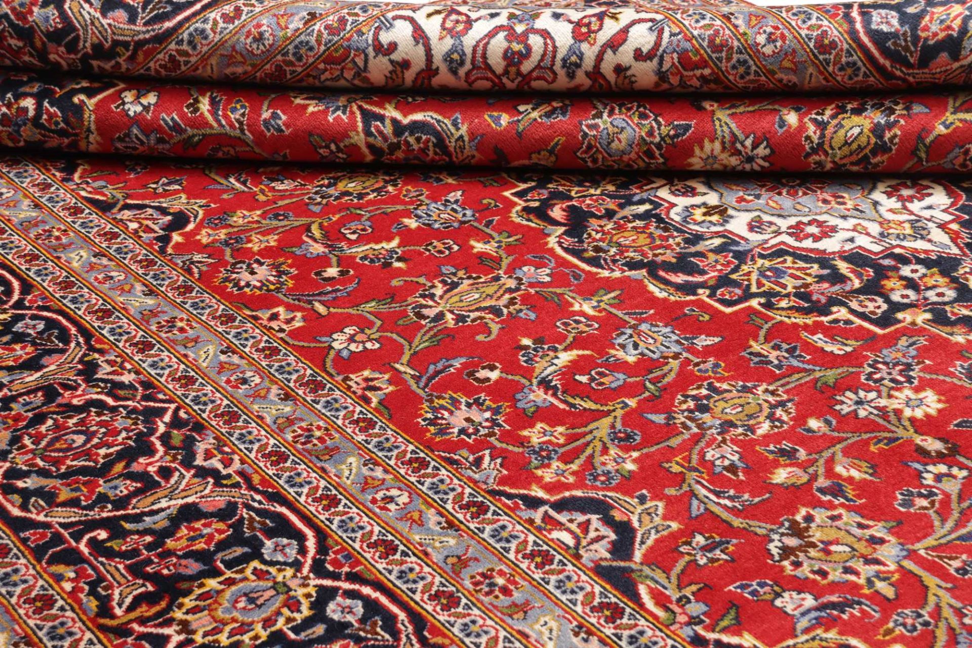 Handgeknüpfter Kashan Perserteppich 245 × 348 cm