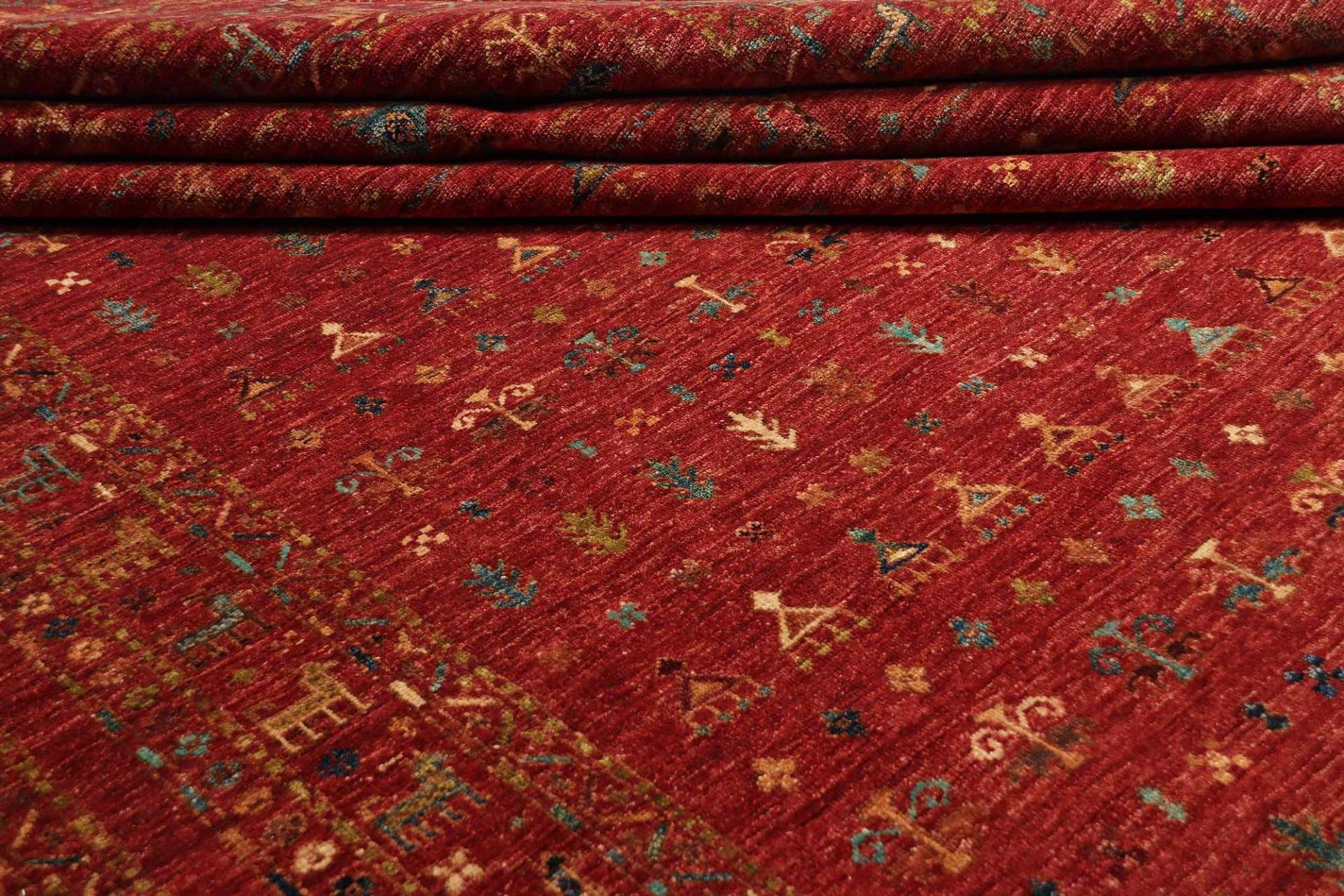 Handgeknüpfter Samarkand Orientteppich, 246 × 339 cm, Wolle