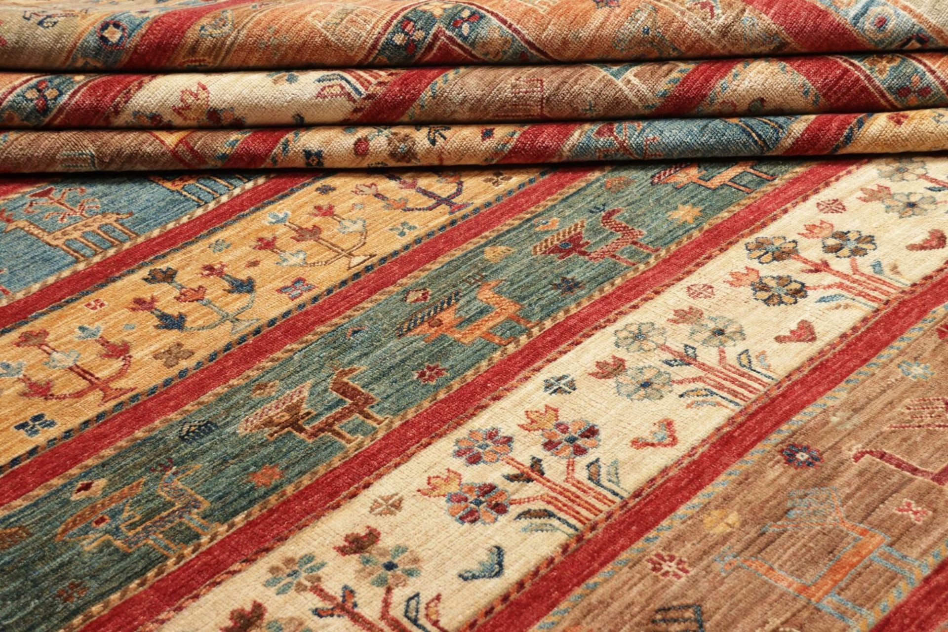 Samarkand Orientteppich 306 × 410 cm aus Wolle, handgeknüpft