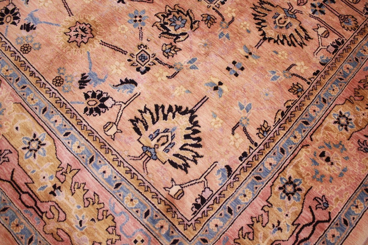 perserteppich-sarough-302x251-cm-hellrosa-florales-design-handgeknupft-5 Sarough Farahan Perserteppich aus Iran