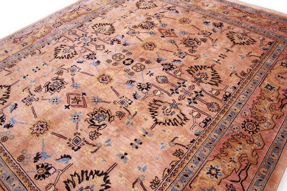 perserteppich-sarough-302x251-cm-hellrosa-florales-design-handgeknupft-6 Sarough Farahan Perserteppich aus Iran