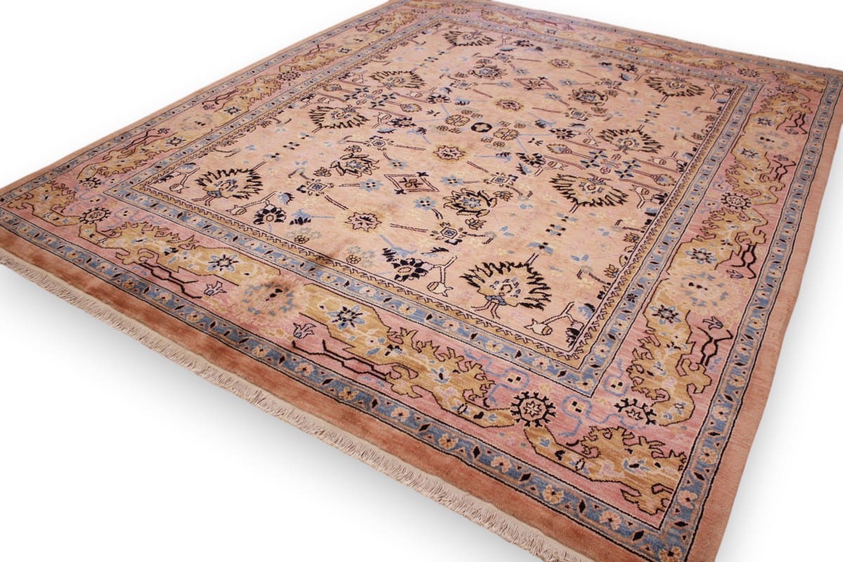 perserteppich-sarough-302x251-cm-hellrosa-florales-design-handgeknupft-9 Sarough Farahan Perserteppich aus Iran