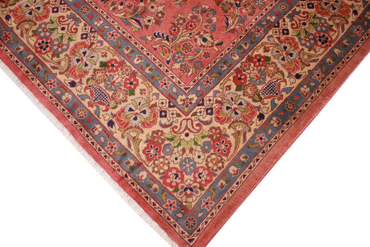 perser-teppich-sarough-270x216-cm-rot-wolle-handgeknupft-4 Handgeknüpfter Sarough Farahan Perserteppich, Wolle