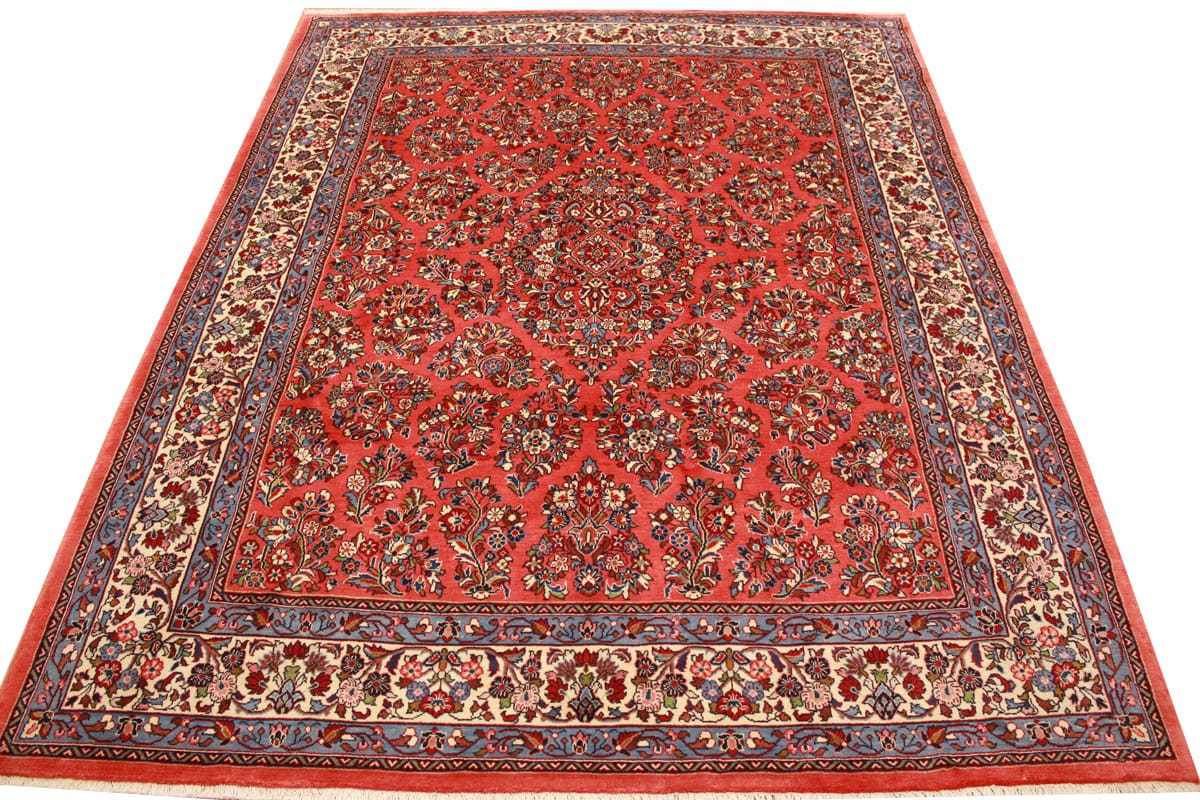 Handgeknüpfter Sarough Farahan Perserteppich, Wolle