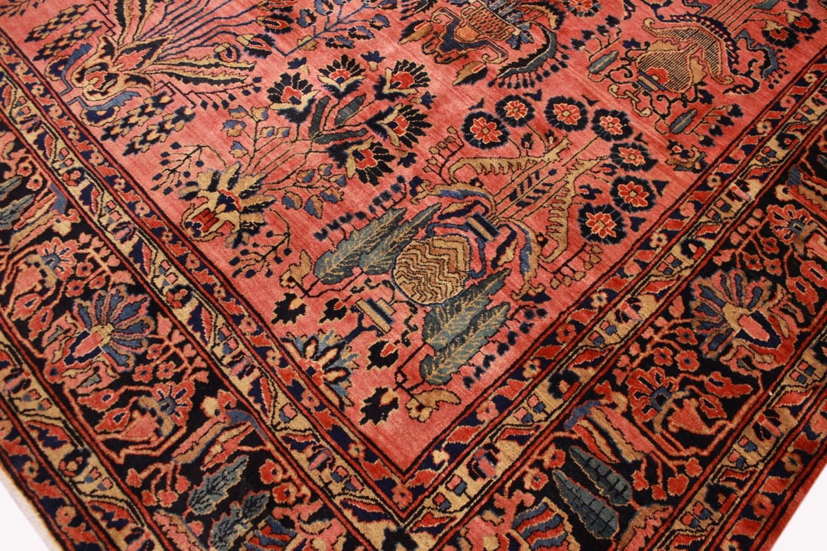 Handgeknüpfter Sarough Farahan Perserteppich, Wolle