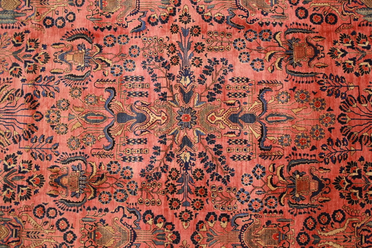 Handgeknüpfter Sarough Farahan Perserteppich, Wolle