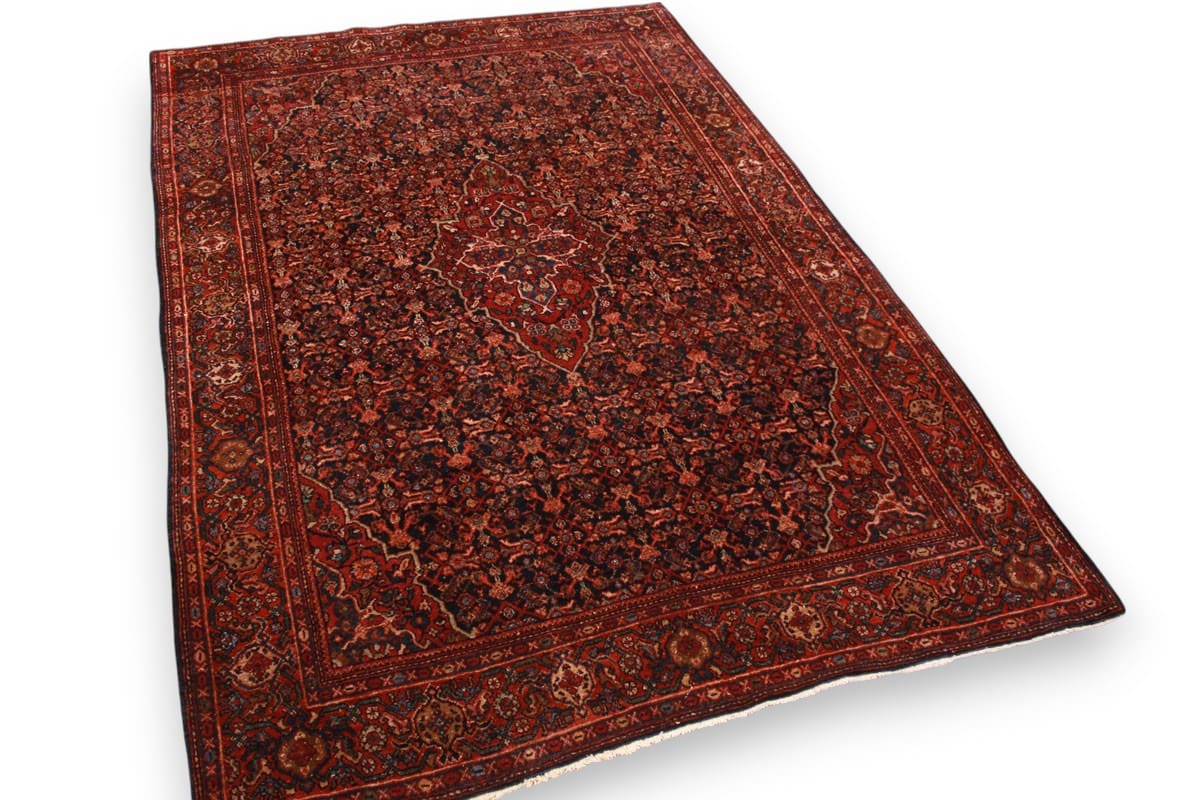 antiker-perserteppich-saroug-205x139-cm-florale-muster-handgeknupft-1 Handgeknüpfter Sarough Farahan Perserteppich, Wolle