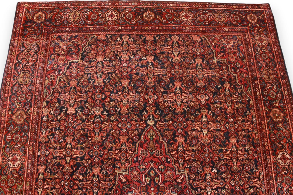 antiker-perserteppich-saroug-205x139-cm-florale-muster-handgeknupft-2 Handgeknüpfter Sarough Farahan Perserteppich, Wolle