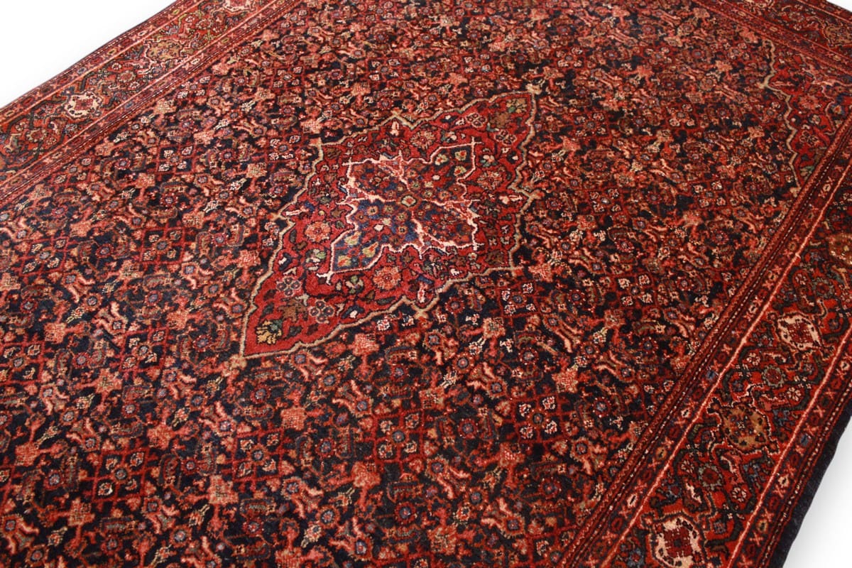 antiker-perserteppich-saroug-205x139-cm-florale-muster-handgeknupft-7 Handgeknüpfter Sarough Farahan Perserteppich, Wolle