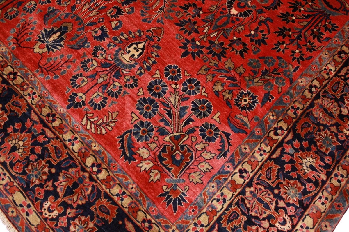 Handgeknüpfter Sarough Farahan Perserteppich, Wolle