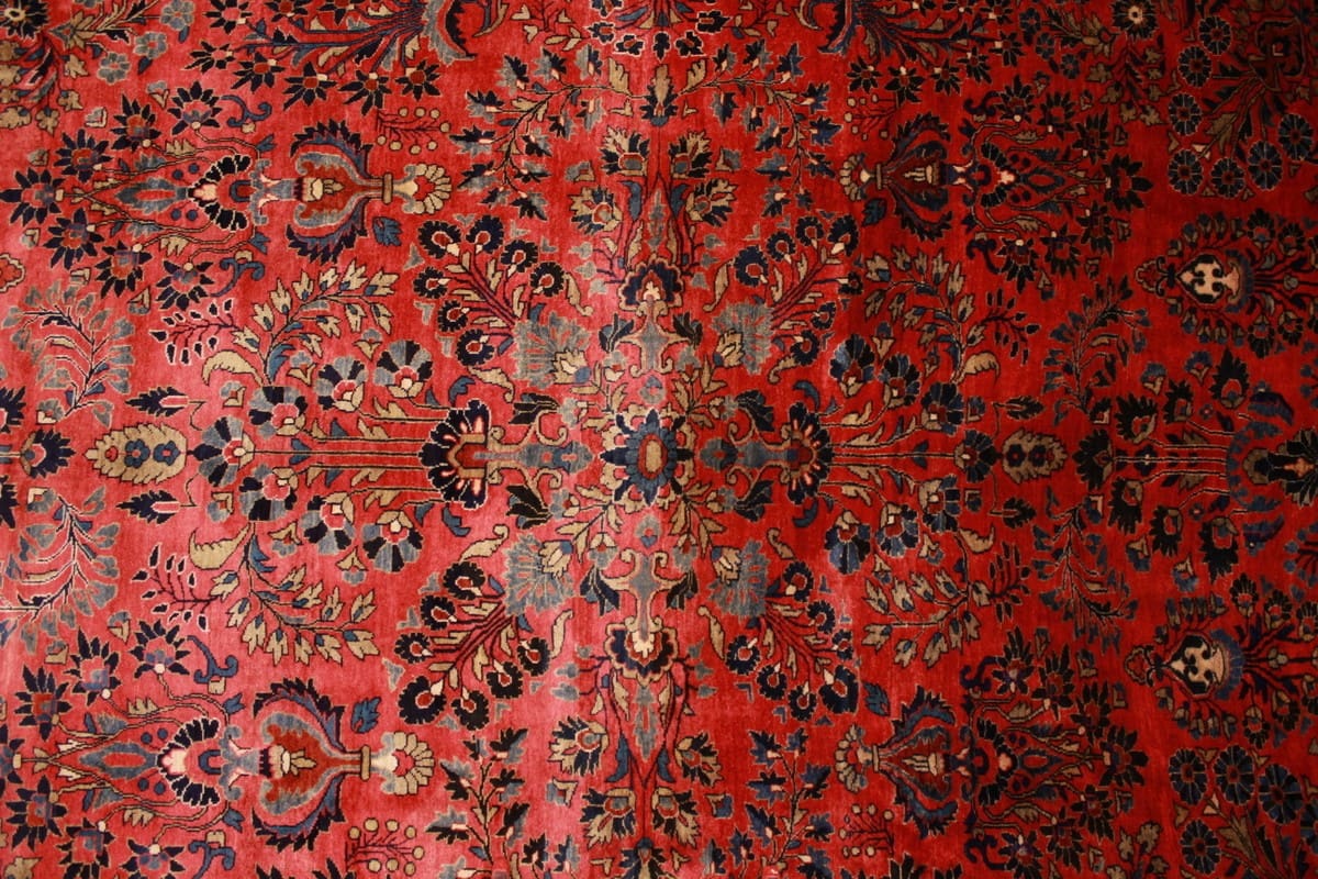 Handgeknüpfter Sarough Farahan Perserteppich, Wolle