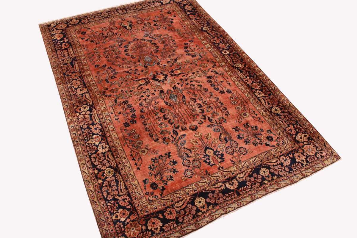 Handgeknüpfter Sarough Farahan Perserteppich, Wolle