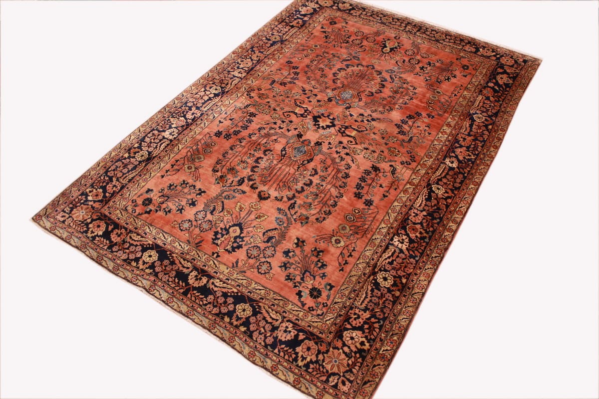 Handgeknüpfter Sarough Farahan Perserteppich, Wolle