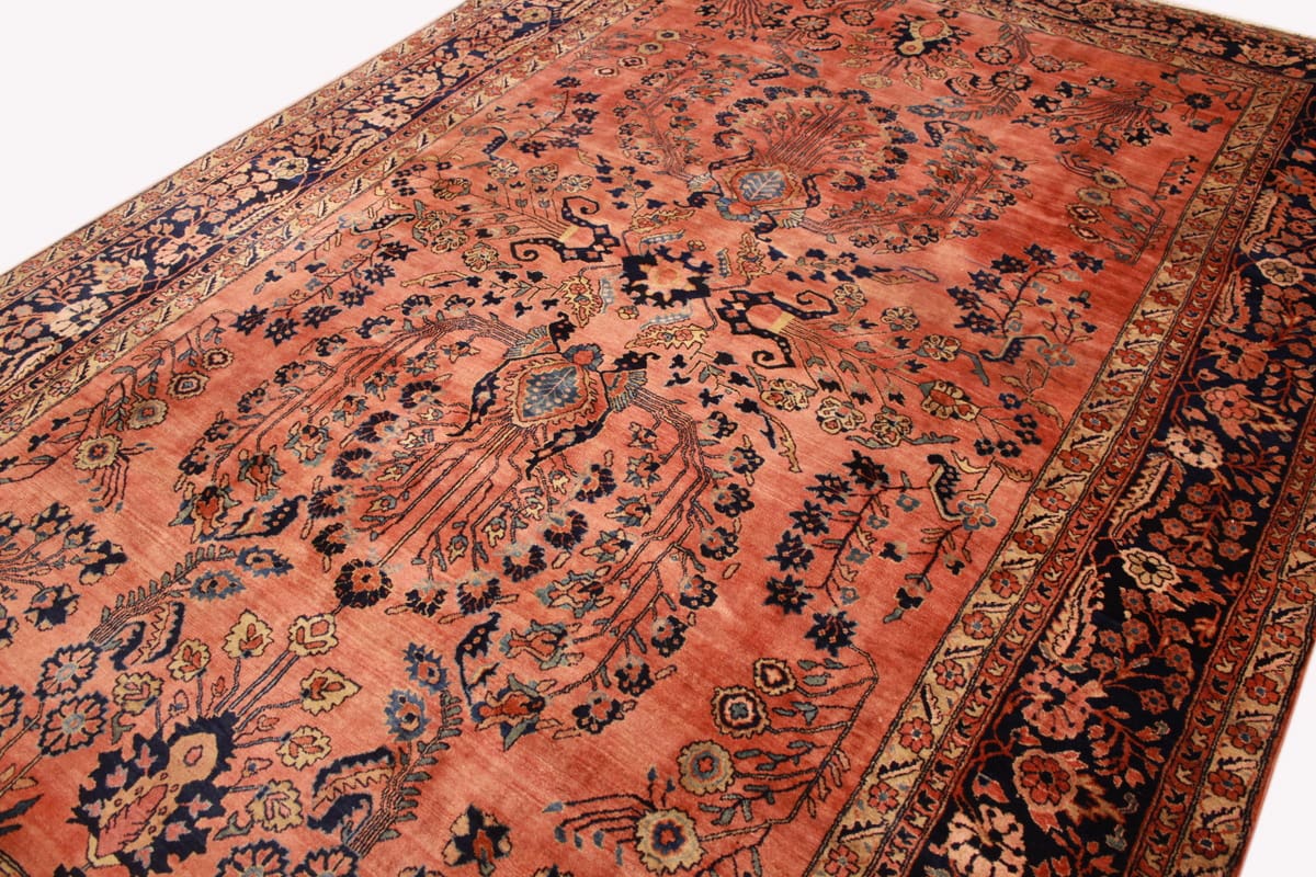 Handgeknüpfter Sarough Farahan Perserteppich, Wolle