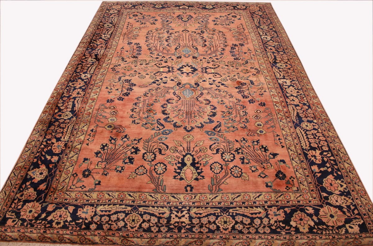 Handgeknüpfter Sarough Farahan Perserteppich, Wolle