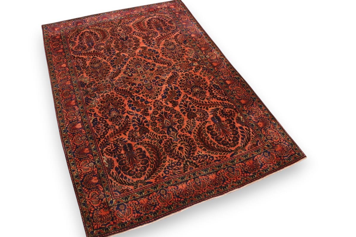 Handgeknüpfter Sarough Farahan Perserteppich, Wolle