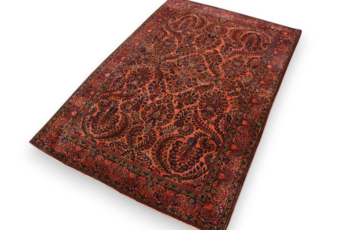 Handgeknüpfter Sarough Farahan Perserteppich, Wolle