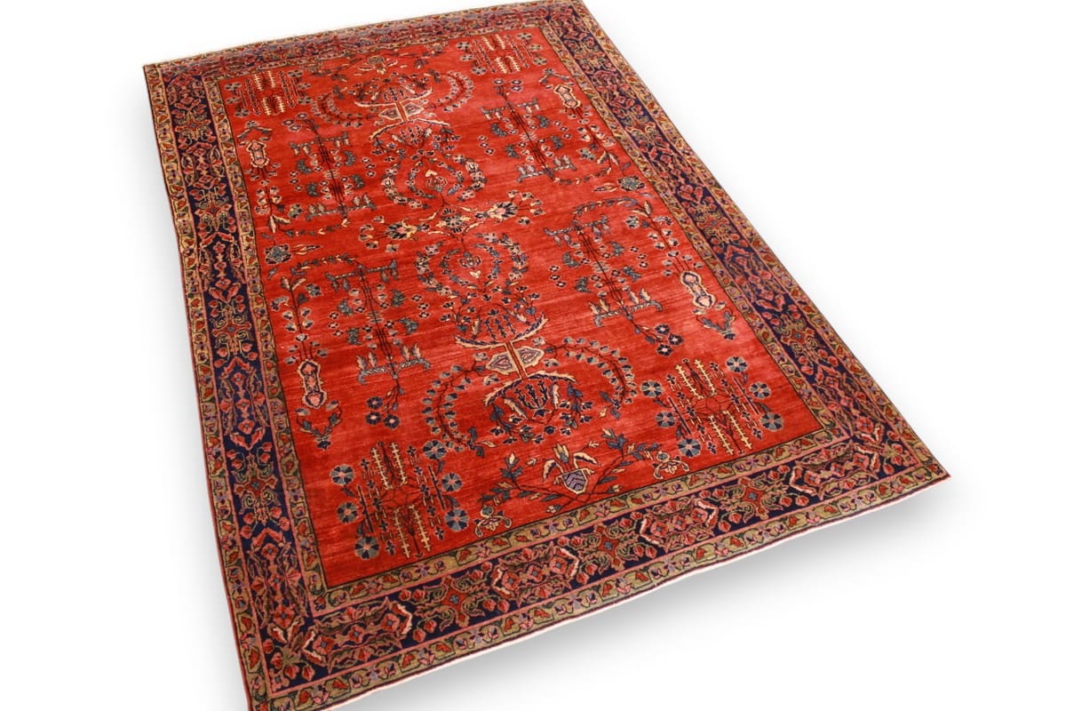 Handgeknüpfter Sarough Farahan Perserteppich, Wolle
