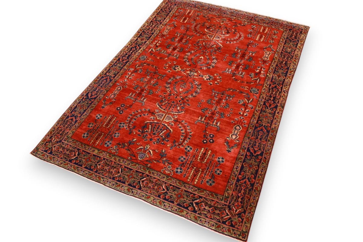 Handgeknüpfter Sarough Farahan Perserteppich, Wolle