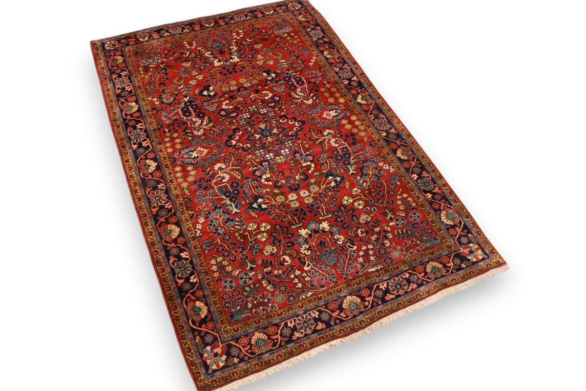 Handgeknüpfter Sarough Farahan Perserteppich, Wolle