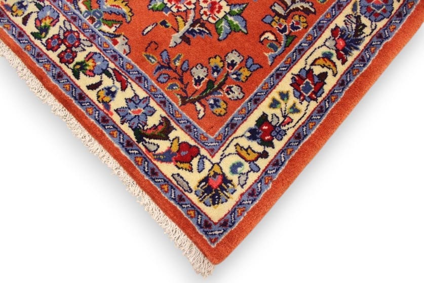 perser-teppich-saroug-laufer-304x81-cm-farbenfrohe-blumenmuster-handgeknupft-4 Handgeknüpfter Sarough Farahan Perserteppich, Wolle
