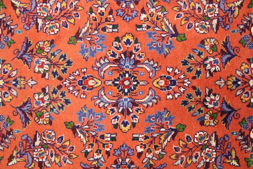 perser-teppich-saroug-laufer-304x81-cm-farbenfrohe-blumenmuster-handgeknupft-5 Handgeknüpfter Sarough Farahan Perserteppich, Wolle