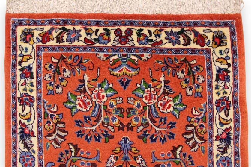 perser-teppich-saroug-laufer-304x81-cm-farbenfrohe-blumenmuster-handgeknupft-6 Handgeknüpfter Sarough Farahan Perserteppich, Wolle