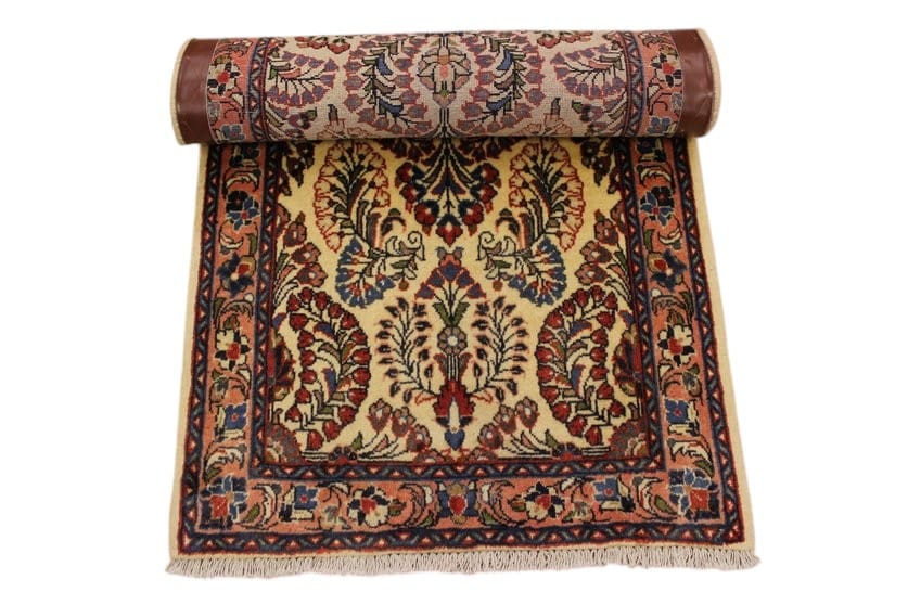 Handgeknüpfter Sarough Farahan Perserteppich, Wolle