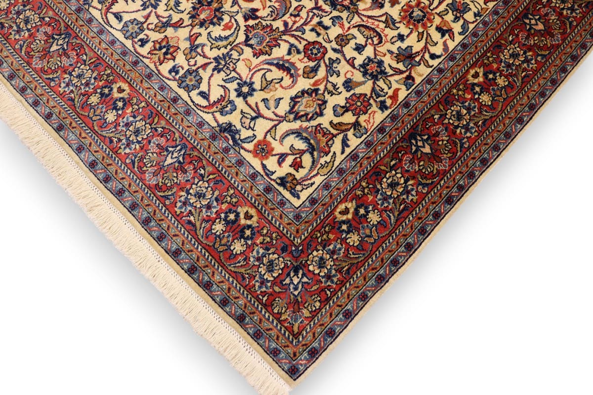 perserteppich-sarough-204x148-cm-mit-bunten-blumenmotiven-handgeknupft-4 Handgeknüpfter Sarough Farahan Perserteppich, Wolle